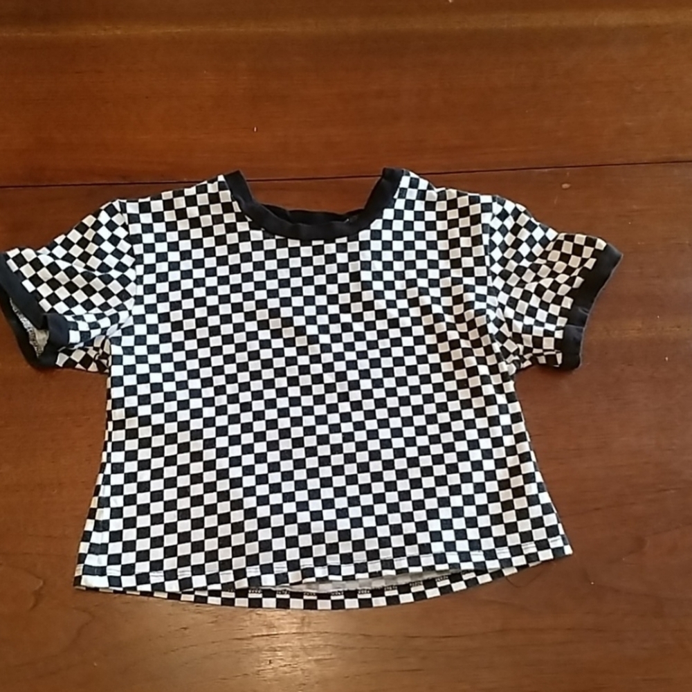 Riot Queen Checkered Crop